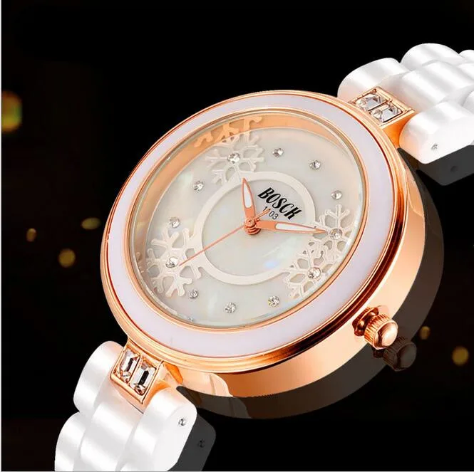 

BOSCK watch business men's steel double calendar fashion quartz watch