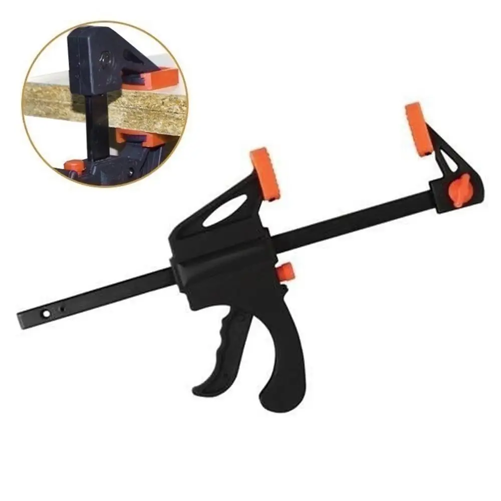 

4 Inch Quick Ratchet Release Squeeze Clip Tool DIY Hand Woodworking F Clamp