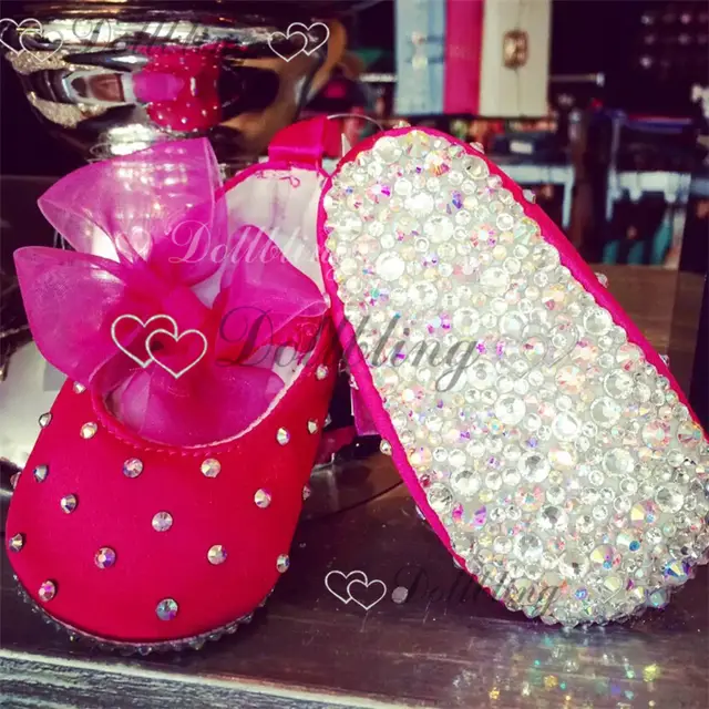 hot pink baby shoes