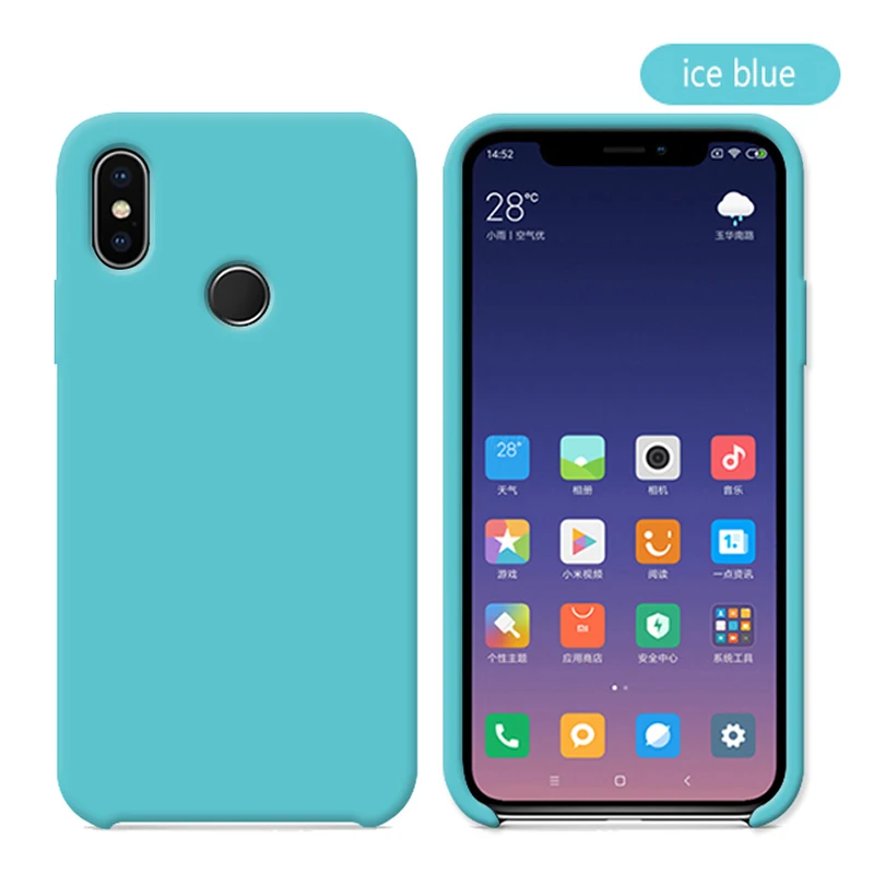 Original With Logo Silicone Phone Case For Xiaomi Mi 8 8 SE Mi 6X A2 Mix 2S Case Official Cover For Xiaomi Cases With Retail BoX (20)