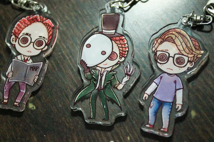 ABA игры Identity V 5 версии аниме брелок Рисунок Модель акриловый прозрачный красочные