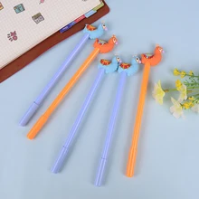 2 шт. милый рекламный подарок канцелярские принадлежности красочные гелевые ручки верблюжьи животные чернила ручка для школы офиса поставка подарок черный цвет