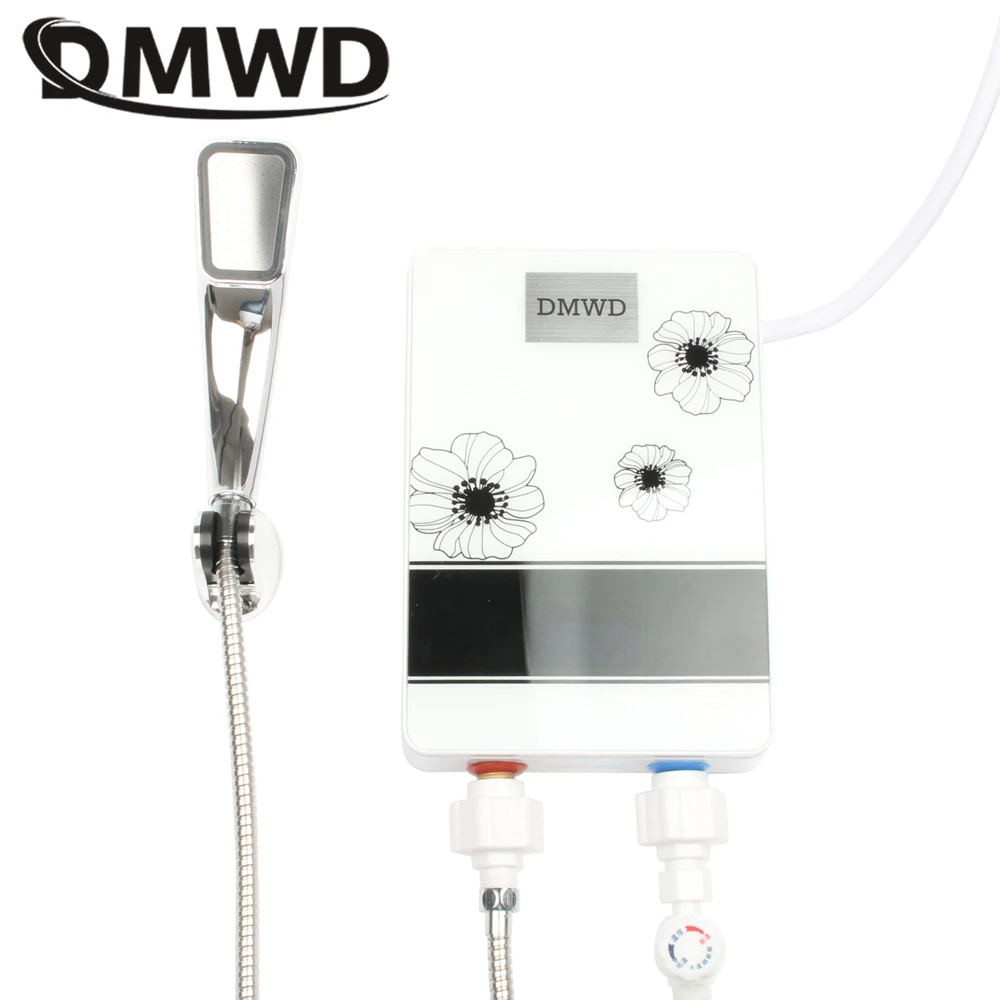 

DMWD Instant Electric Mini Tankless Water Heater touch control Hot Instantaneous Water Heater System for Bathroom wall mounted