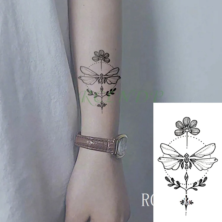 Водостойкая временная татуировка наклейка цветок лотоса временная татуировка флэш-тату Tatouage запястье ноги рука для девочки женщины
