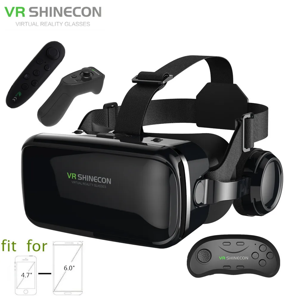 Шлем виртуальной реальности Shinecon G04E шлем с наушниками PK BOBOVR Z4 для телефона 4 7 6 0
