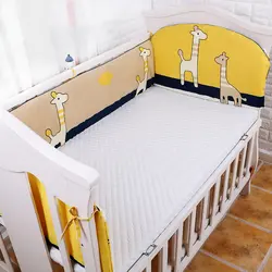 3 шт./компл. кровать для новорожденных бамперы Комплект Детская кровать утолщаются бортики кроватки вокруг протектор спинка заднего