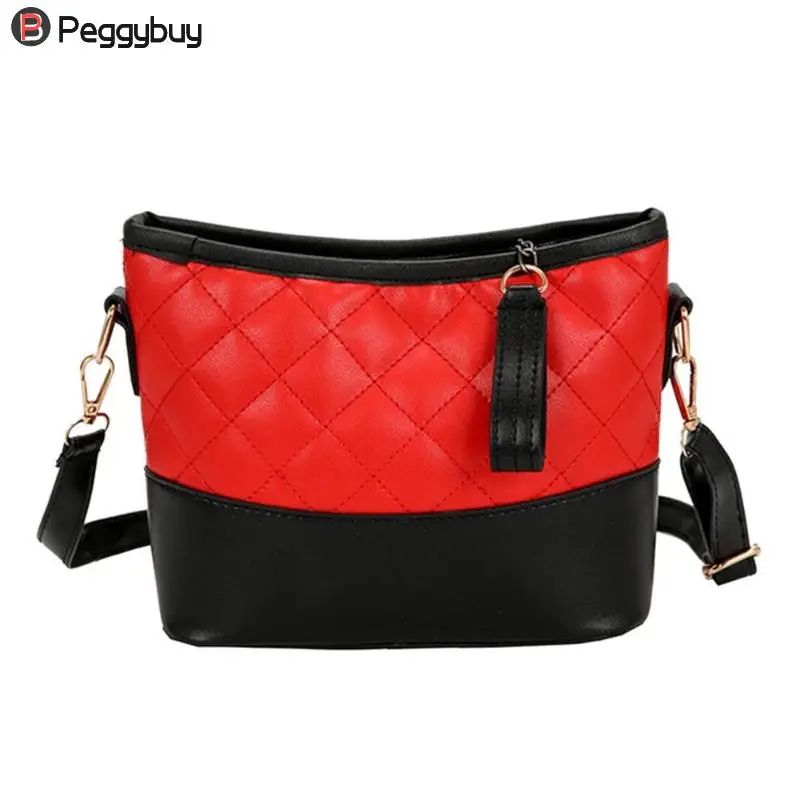 Woman Patchwork Plaid Shell Messenger Bag Brands Fashion Handbag Women PU Leather Shoulder Sling ...