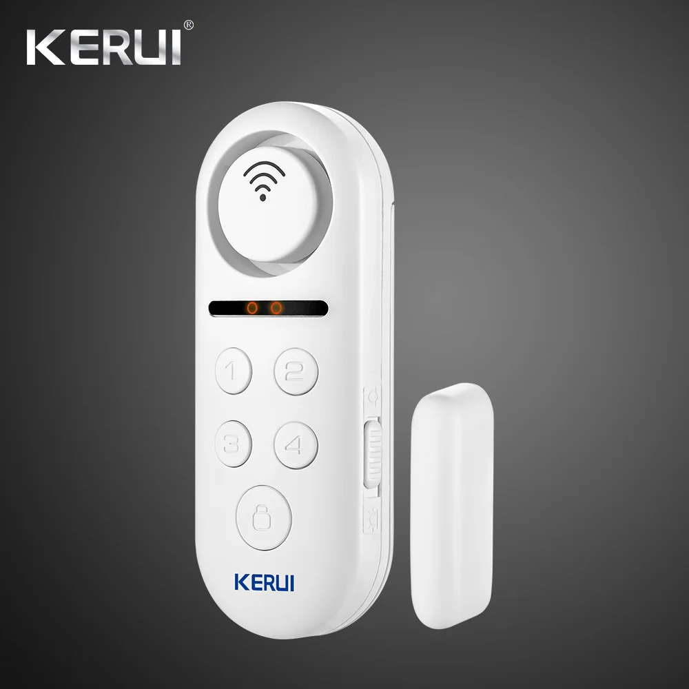 KERUI WD3 Wi-Fi дверная сигнализация Система управления приложением домашняя охранная сигнализация 120дБ датчик окна пароль охранная сигнализация система безопасности - Color: White