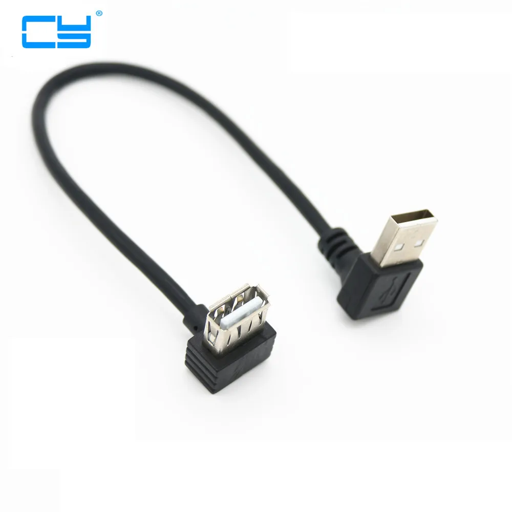 Удлиненный кабель с разъемом USB 2 0 типа А папа 25 см|to usb|usb 90usb 2.0 |