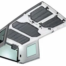 Chuang Qian Acessórios Do Carro Preto Hardtop Som & Isolamento Térmico Almofada de Algodão Kit 4 Porta para Jeep Wrangler JK 2011-2017
