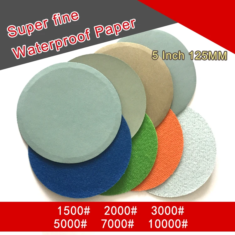 10pcs 2000 Grit Abrasive Sandpaper Dry Wet Waterproof Polishing Sand Paper