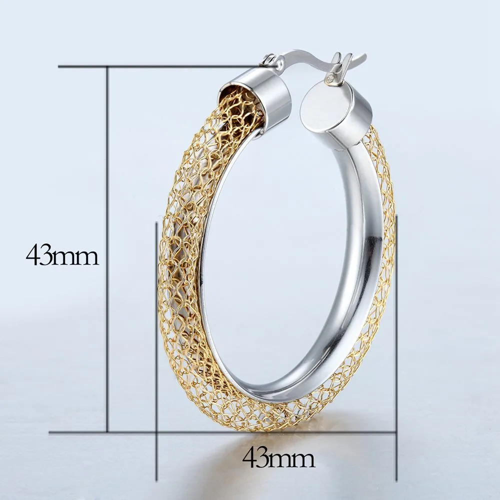 Сетчатые серьги-кольца с круглым узором, брендовые серьги для женщин, ювелирные изделия,, модные женские серьги золотого цвета