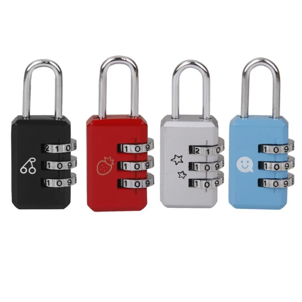 New Resettable 3 Dial Digit combination Suitcase Luggage Password