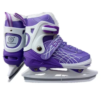 Winter NEW Inline Thermal Professional Women Adult Kids Ice Blade Skates Figure Skating Shoes Adjustable Kids Adult 4 Colors adjustable carbon fiber shoes for kids speed skates shoes roller skating children inline skate boots professional