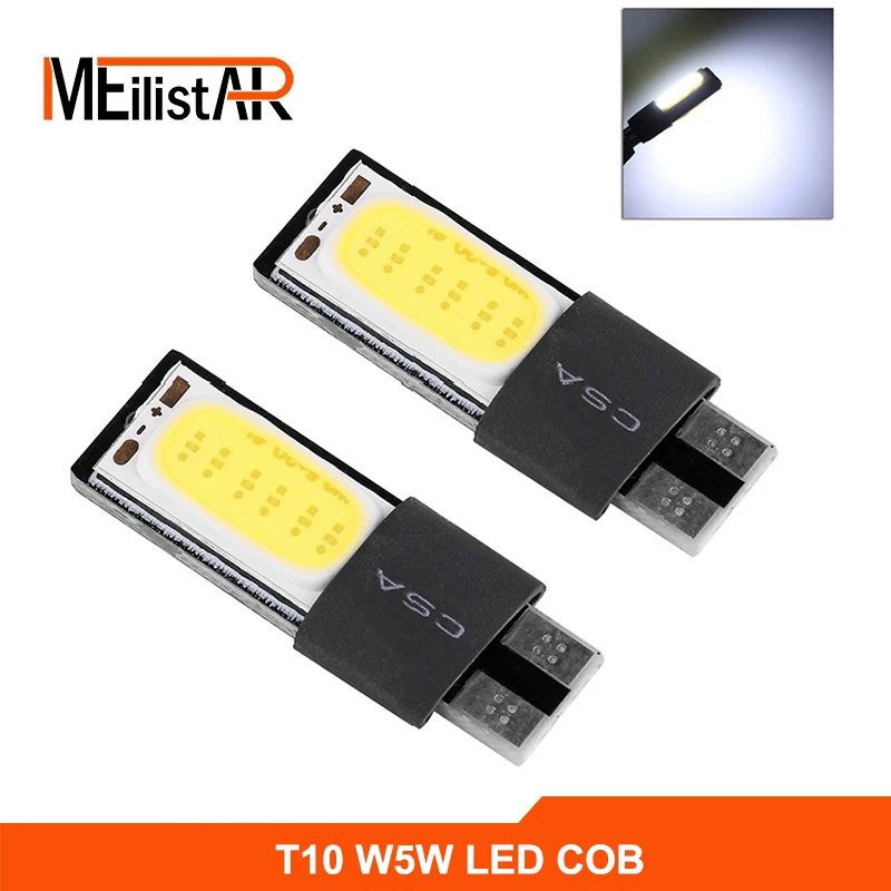 

10x High power t10 w5w led cob car led t10 5w5 12v t 10 bule white car light fog Lamp interior light w5w t10 canbus error free