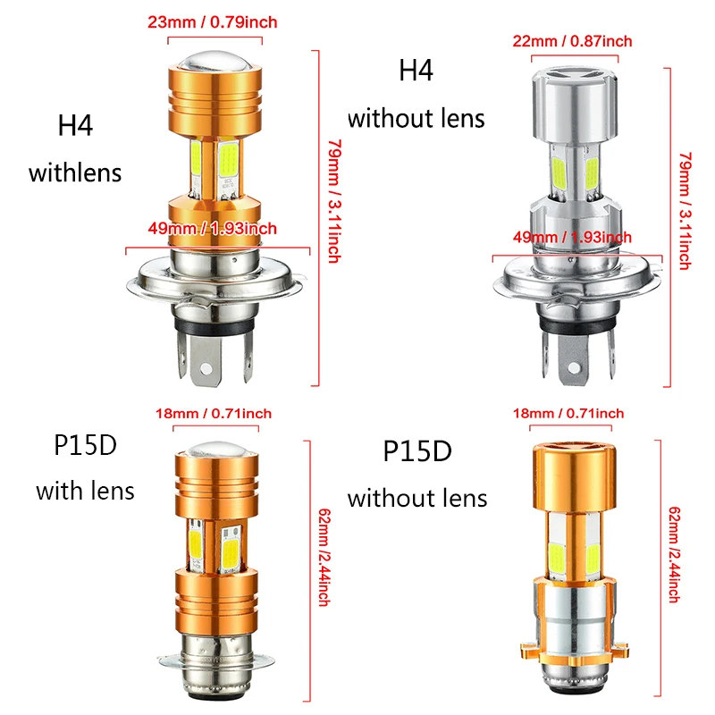 Infitary H4 светодиодный P15D светодиодный BA20D светодиодный мотоциклетный фонарь дальнего и ближнего света 3500lm супер яркий белый мотоциклетный Головной фонарь 1 шт