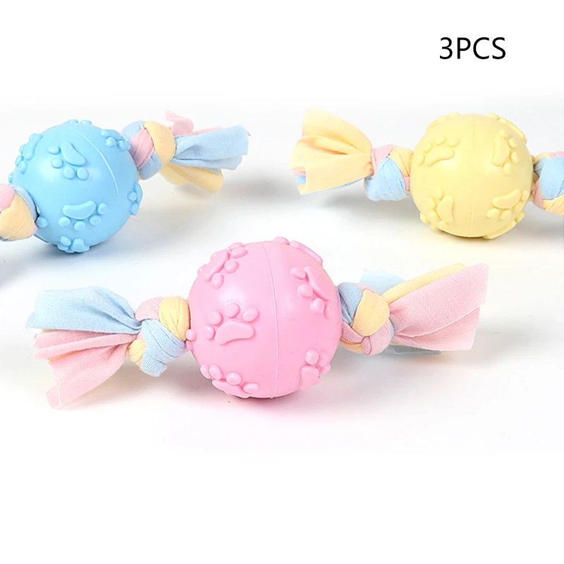 3 pcs Игрушки для собак укусы устойчивы в форме мяча для регби собаки конфеты жевательные игрушечные домашние питомцы LKS99 - Цвет: 3 pcs