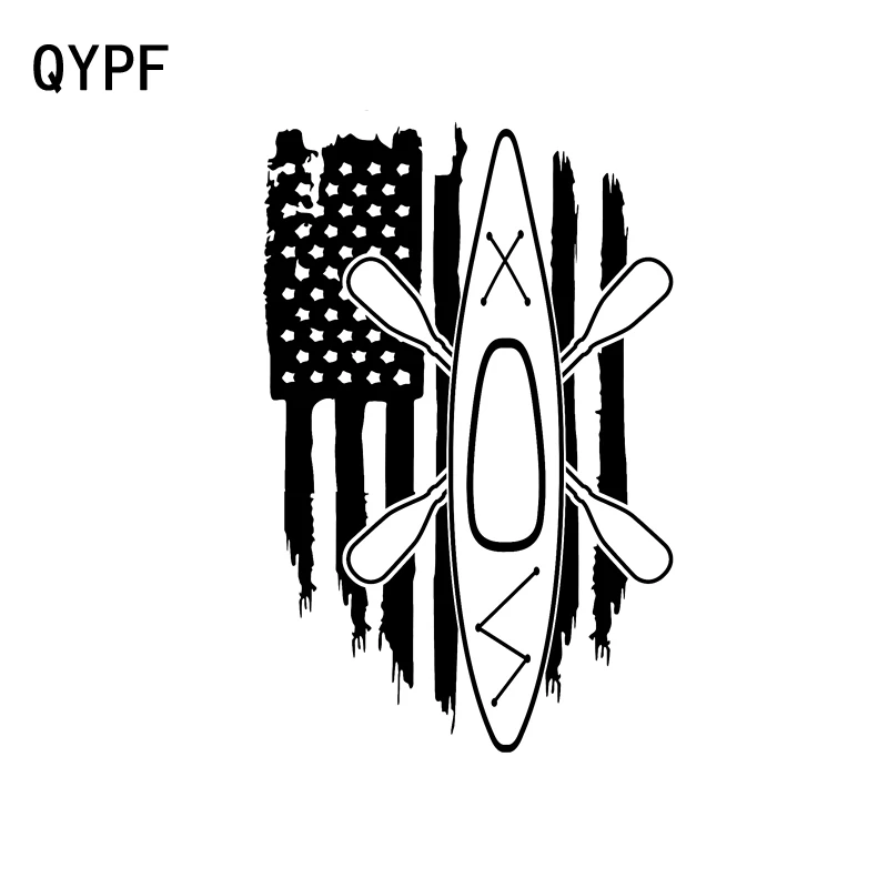 QYPF 11.8CM*18CM American Flag America Kayak Yak Paddle Board Fishing