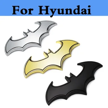 

2017 Metal 3D Car Styling Bats stickers Batman badge decals for Hyundai Coupe Dynasty Elantra Equus Genesis Coupe Veloster