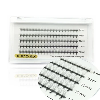 

NEW Mixed length Russian Volume Eyelash 8D Eyelash Extensions 0.07mm Thickness C curl Mink Strip Eyelashes Individual Lashe