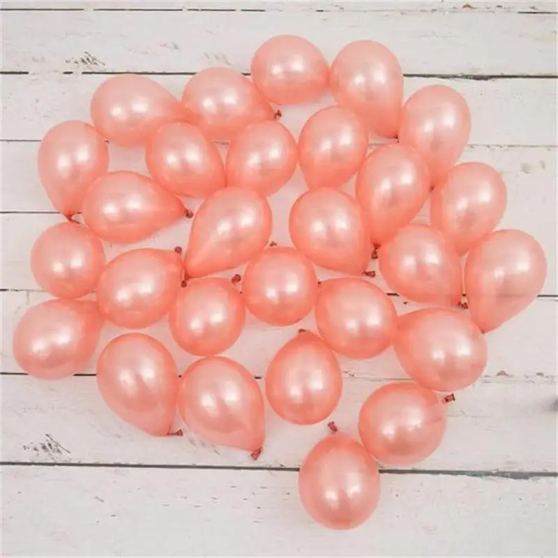 

100pcs 5"12" Rose Gold Latex Balloons Mini Balls Inflatable Baby Bridal Shower Birthday Event Party Supplies Wedding Decor