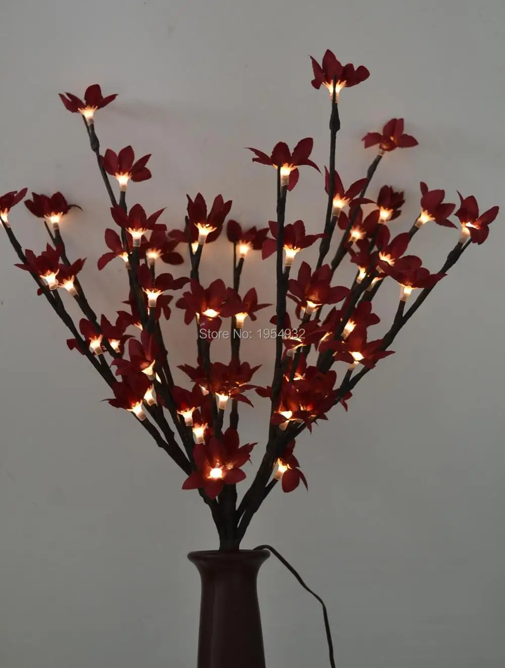 Тип батареи цветение Forsytia цветок ветка свет 20 &quot60 LED Рождество свадебные
