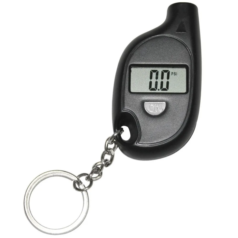 Tire pressure gauge Portable Mini keychain Style PSI, Kpa, Bar Pressure Gauge Tire air pressure test Meter digital display