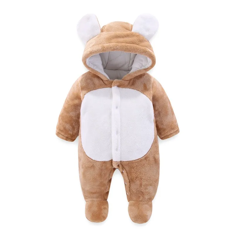 COOTELILI Winter Baby Rompers Baby Clothes Baby Winter Clothes Warm Fleece Velvet Clothing Infant Halloween Costume  (1)