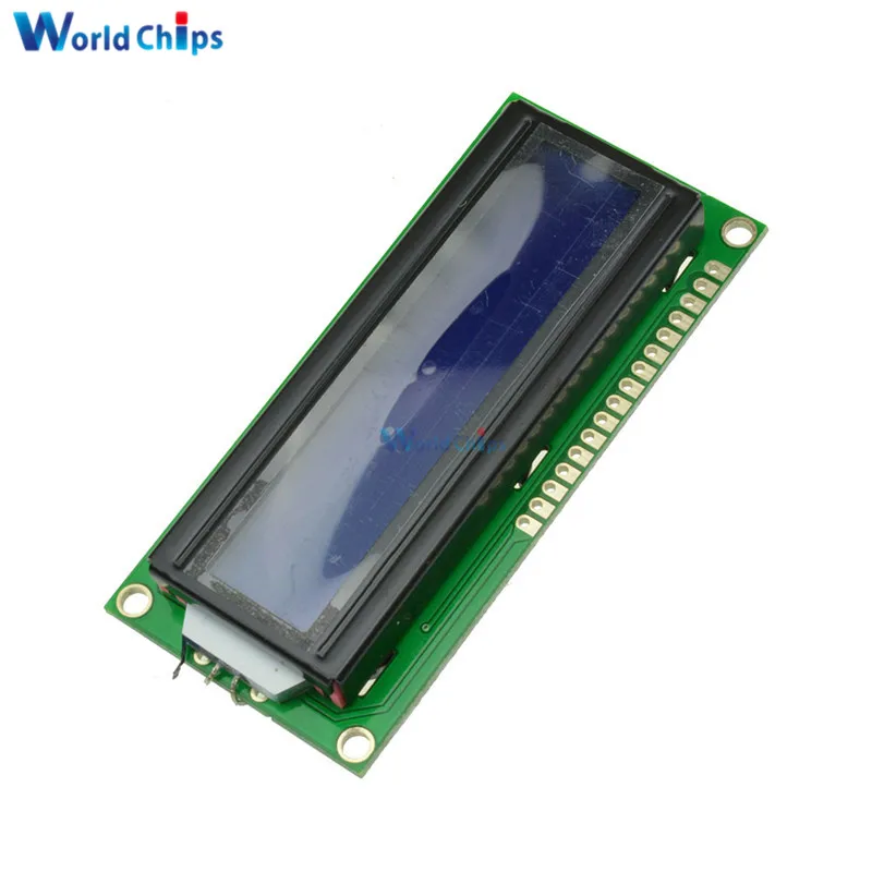 

Blue/Yellow 1601 16X1 Character Digital LCD Display Module LCM STN SPLC780D KS0066 LED Backlight 16 Single Row Interface Board