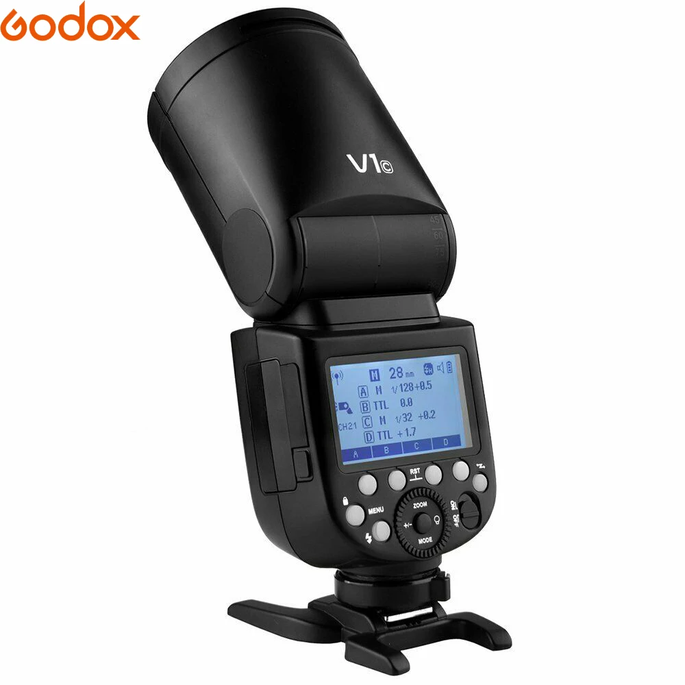 Godox V1 флэш-V1C V1N V1S V1F V1O ttl 1/8000s HSS Литиевая Батарея Вспышка Speedlite для цифровой зеркальной камеры Canon Nikon sony Fuji Olympus