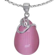 Гарантированно подлинные 925 стерлингов Серебряные ювелирные изделия с розовый опал камень 5 шт./лот yh2025