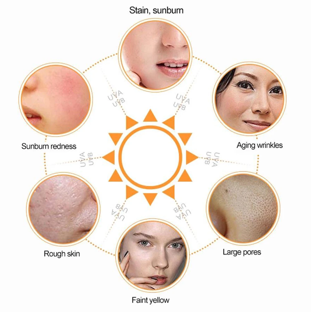 Beli 1 Pcs UV Tabir Surya Tubuh Tabir Surya Concealer Whitening Cream SPF 45 Wajah Tabir Surya Krim Sun Lotion Tanning Oil Isolasi TSLM1
