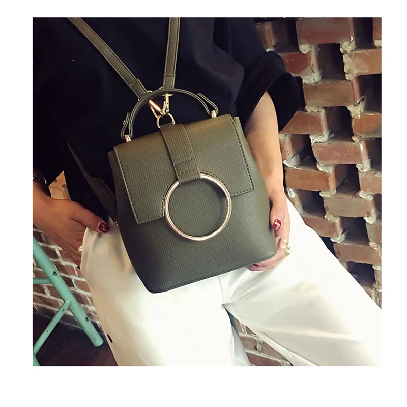 

Joypessie Fashion Women Backpack College Mini Shoulder Bag Pu leather High Quality Girls Small Backpack Female Bag Backpack