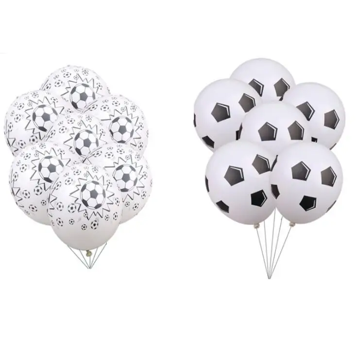

12pcs/lot 12inch Thicken Soccer Balls 12" Football Latex Balloons Birthday Party Decoration Children's Toys Football Theme