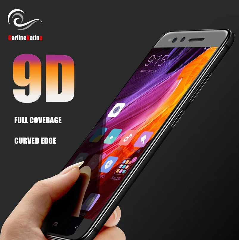 

9D Tempered Glass Screen Protector Full Cover for Xiaomi Mi 8 5X A1 6 6X Redmi s2 5 Plus Note 5A 4X Y1 lite Note 5 Pro Film 9H
