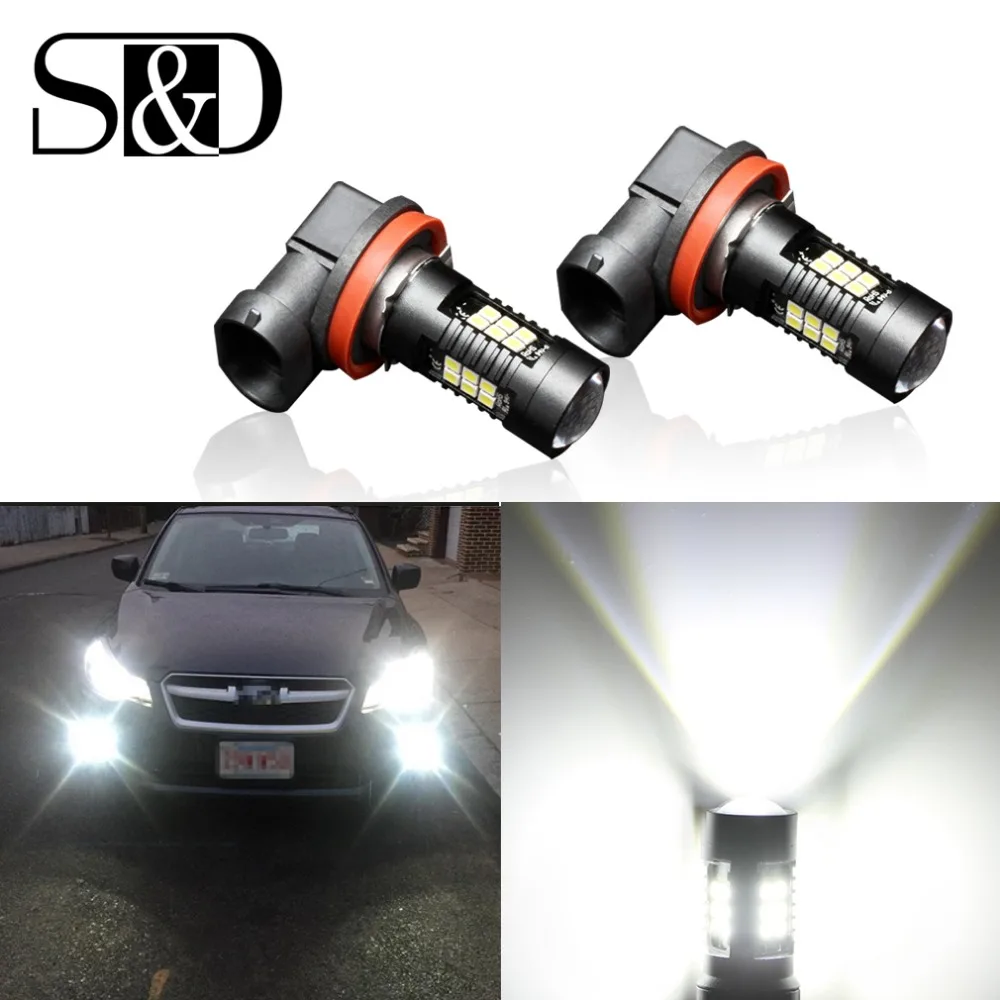 

2Pcs H8 H11 Led Bulb HB4 Led HB3 9006 9005 Fog Lights 1200LM 6000K 12V White DRL Daytime Running Car Lamp Auto Light Bulbs