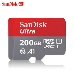 SanDisk оригинальный A1 200 GB 100 МБ/с. высокое Скорость SD/TF карты памяти UHS-I Class10 Ultra Micro карты SDXC флэш карты памяти