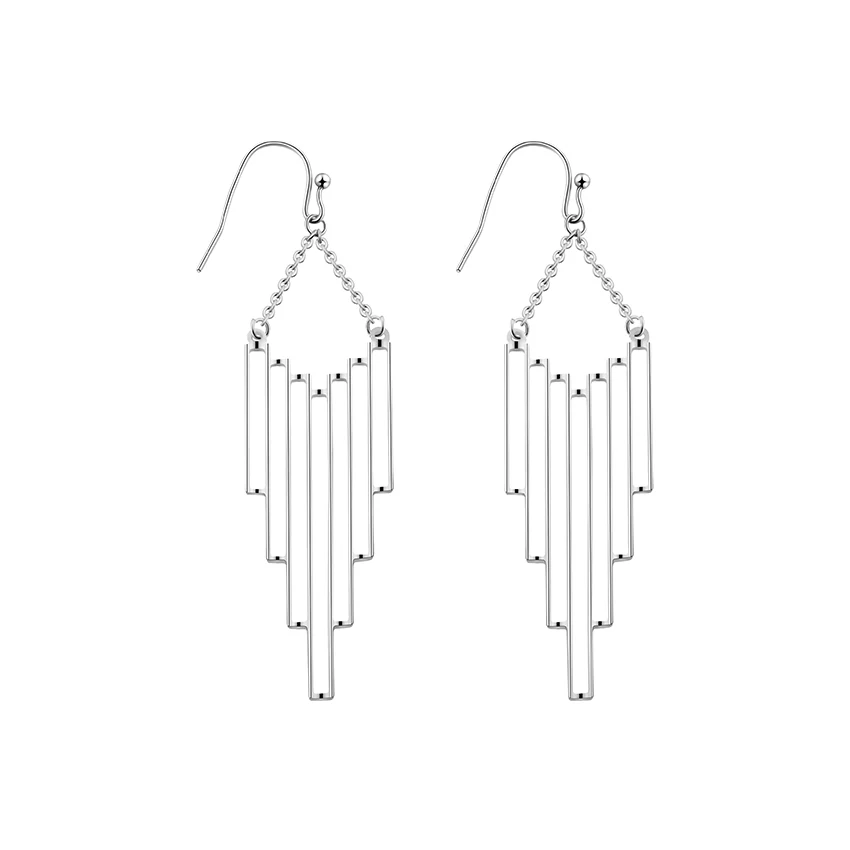 Modern Geometry Art Deco Dangle Earrings Women Bohemia Jewelry Stainless Steel Long Drop Earring Statement Bijoux Sister Gifts