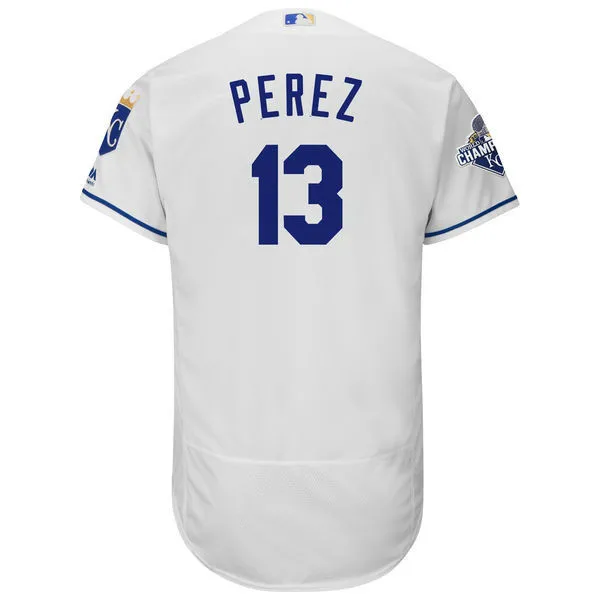 MLB Kansas City Royals Сальвадор Перес Бейсбол Белый Альтернативный Лос реалов Flex база