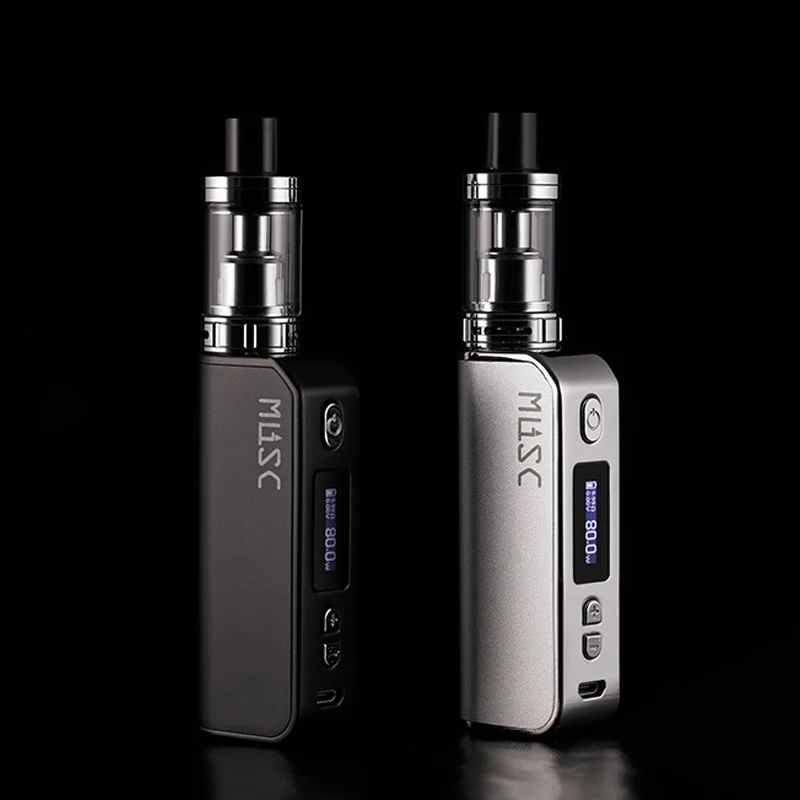 

CYAN MLISC 80W Vape Kit Electronic Cigarettes with 3.0ML Atomizer 2200mah Battery Mod Box Vaporizer e Cigarettes Kit Vape Bo
