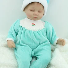 Около 45 см Силиконовые возрождается куклы младенца ручной работы lifelike reborn младенцы девушка модно Рождественский подарок brinquedos дизайн