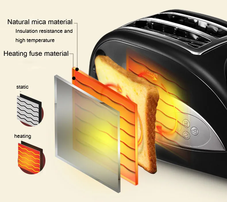 1 шт. XB-8002 хлебопечка Бытовая хлебопечка многофункциональный полностью автоматический тостер для завтрака с варить яйца