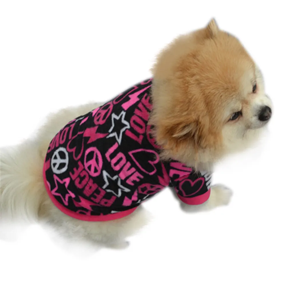 

Pet Puppy Spring Warm Sweatshirt Small Dog Cat Pet Clothes costumes Vest T Shirt Summer Sport Cotton ChiHuaHua costume