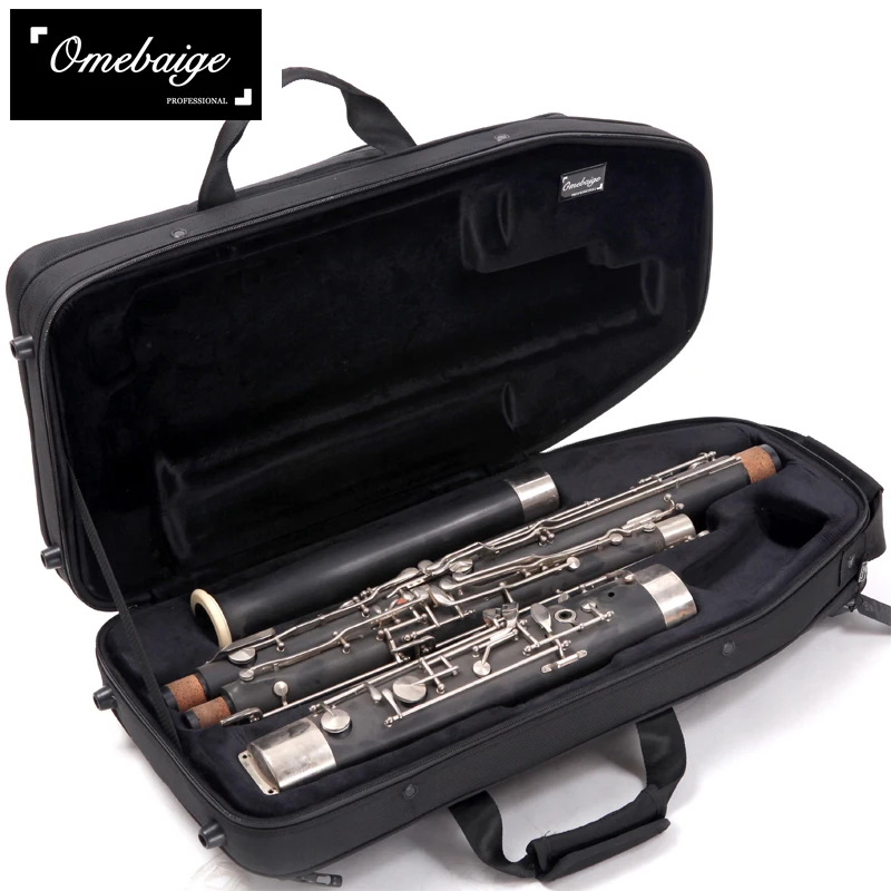 Omebaige new upmarket bassoon box of copper woodwind luggage bag