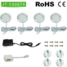 2,5 Вт Светодиодный светильник под шкаф s шайба светильник ультра тонкий круглый декоративный домашний кухонный подвесной Чехол шкаф мебель светильник ing