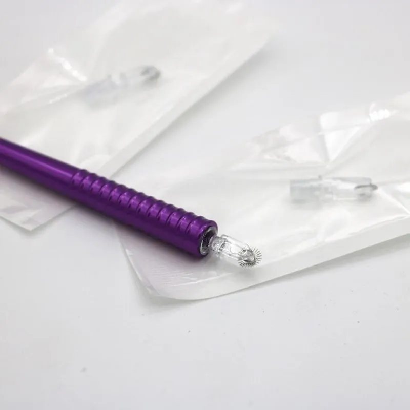 6,5 мм легко раскраски ролик Microblading Rollering иглы для тату ручка для вышивки постоянный макияж туман иглы для затенения