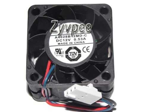 SEI 4028 A4028B12MD-C 12V 0.53A 3Wire 371-2095-01 Cooling Fan