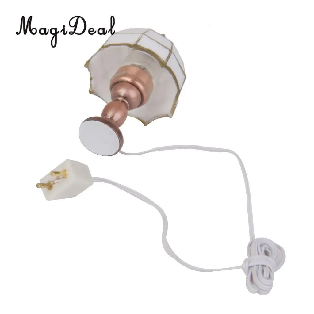 MagiDeal 1 шт. 1/12 миниатюрный кукольный домик с белым светом фотоэлемент для кукол