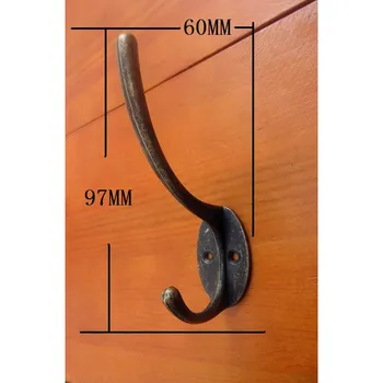 

Antique Alloy Home Hat Coat Clothes Towel Wall Door Hangers Hooks Bathroom Accessories Coat Hooks,Bronze Tone,97*60mm,4Pcs