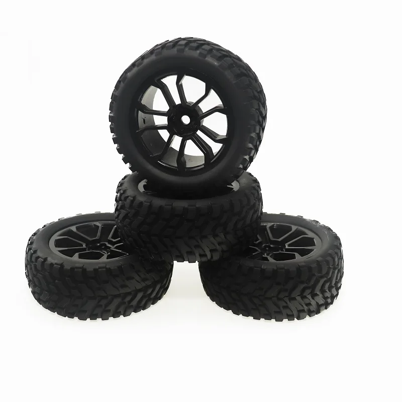 

4PCS 1/10 RC Rally Car Tires Rubber tires with Wheel Rims for 1:10 RC Rally Car Tires Rubber tires with Wheel Rims f